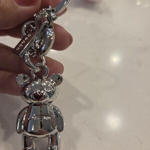 Silver Bear Keychain